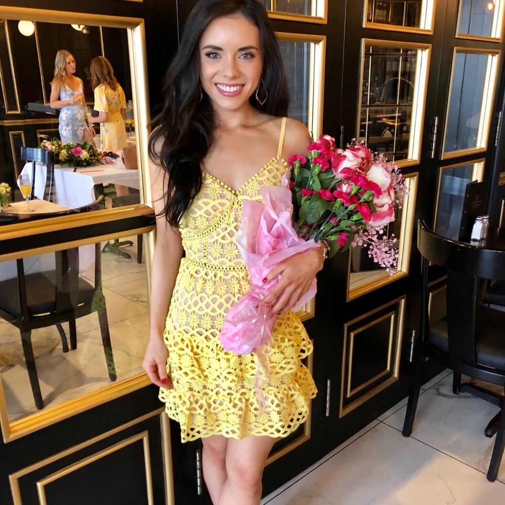 Lulu’s Yellow Lace Dress
